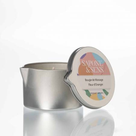 Bougie de massage Fleur d'Oranger - Sapone & Sens
