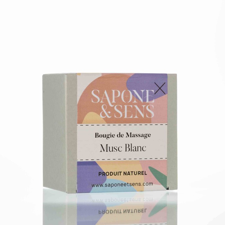 Vela de masaje de almizcle blanco