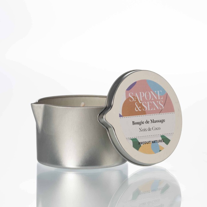 Bougie de massage Noix de Coco
