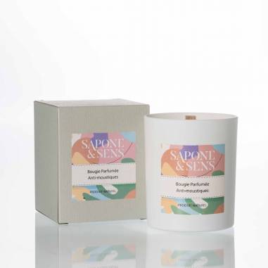 Mosquito repellent scented candle