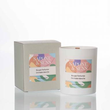 White Orchid scented candle