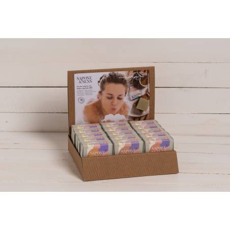 Présentoir de comptoir pour savons - kraft - pack 1