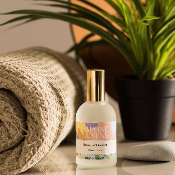 Bruma de almohada de almizcle blanco