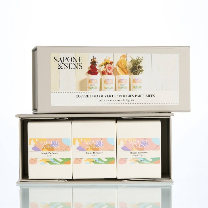 Coffret bougies parfumées N°2 Coffret bougies parfumées N°2