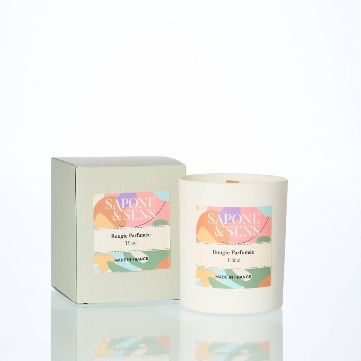 Linden scented candle