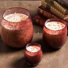 Romantic Carmine Red Gold Scented Candle - Sapone & Sens