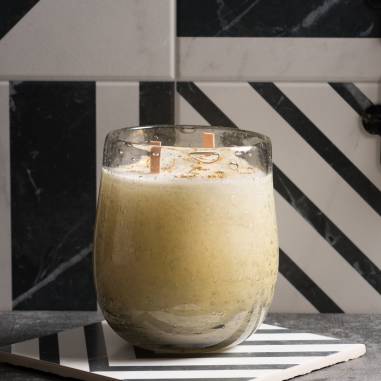 Scented Candle Gold Grey Anthracite Roses - Sapone & Sens