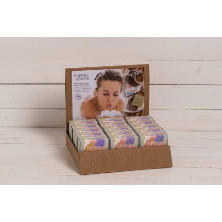 Présentoir de comptoir pour savons - kraft - pack 1