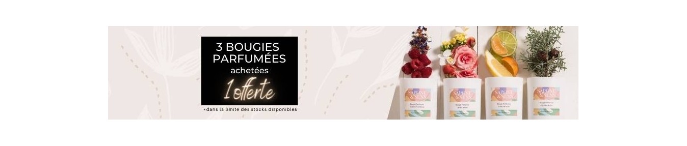 Buy 3 scented candles and get 1 free!